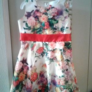 NWT Little Girls O Honey Bee Pastel Floral Drese